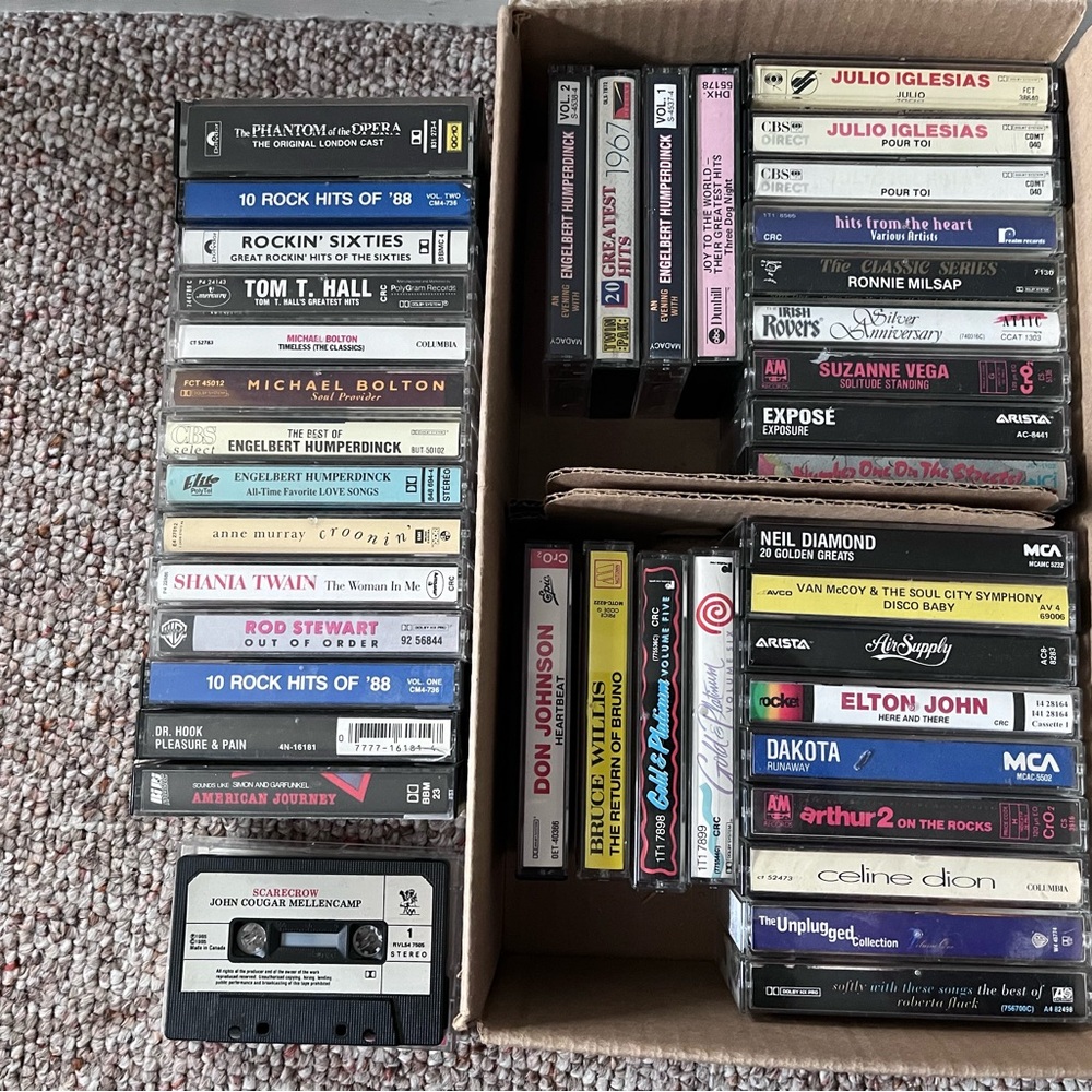 Cassettes Lot Of 41 From 60’s 70’s 80’s